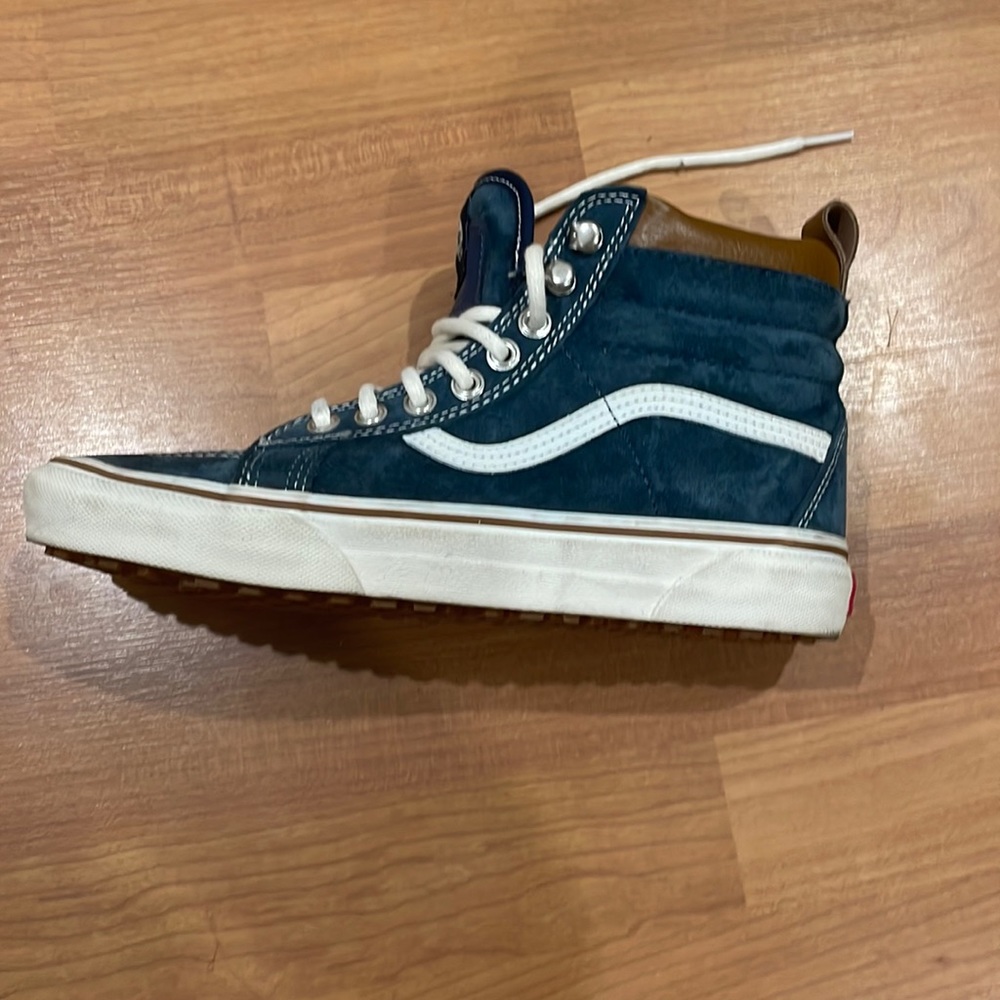 Vanes blue suede high top